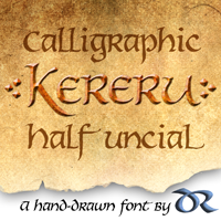 Kereru font by Daniel Reeve