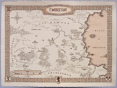 Peter's map of Narnia, by Daniel Reeve