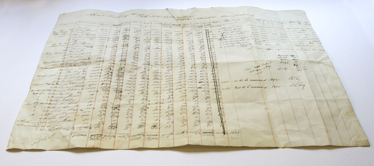 Insurance document replica by Daniel Reeve and NZMS