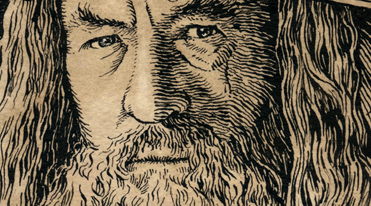 Gandalf portrait detail