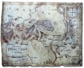 Lord of the Rings map Minas Tirith by Daniel Reeve