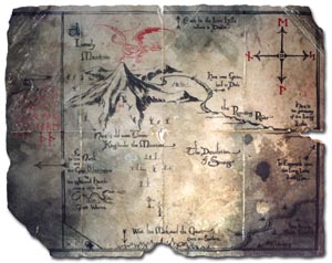 Lord of the Rings map Thror by Daniel Reeve