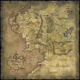 Middle-earth Map by Daniel Reeve