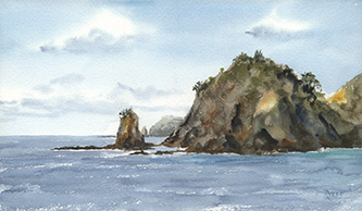 Bay of Islands - watercolour