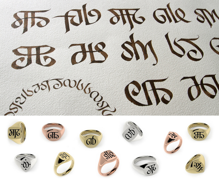 Elvish signet rings by Jens Hansen and Daniel Reeve