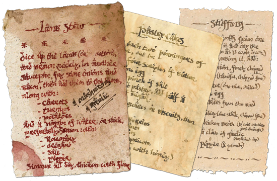 Hobbit recipes by Daniel Reeve